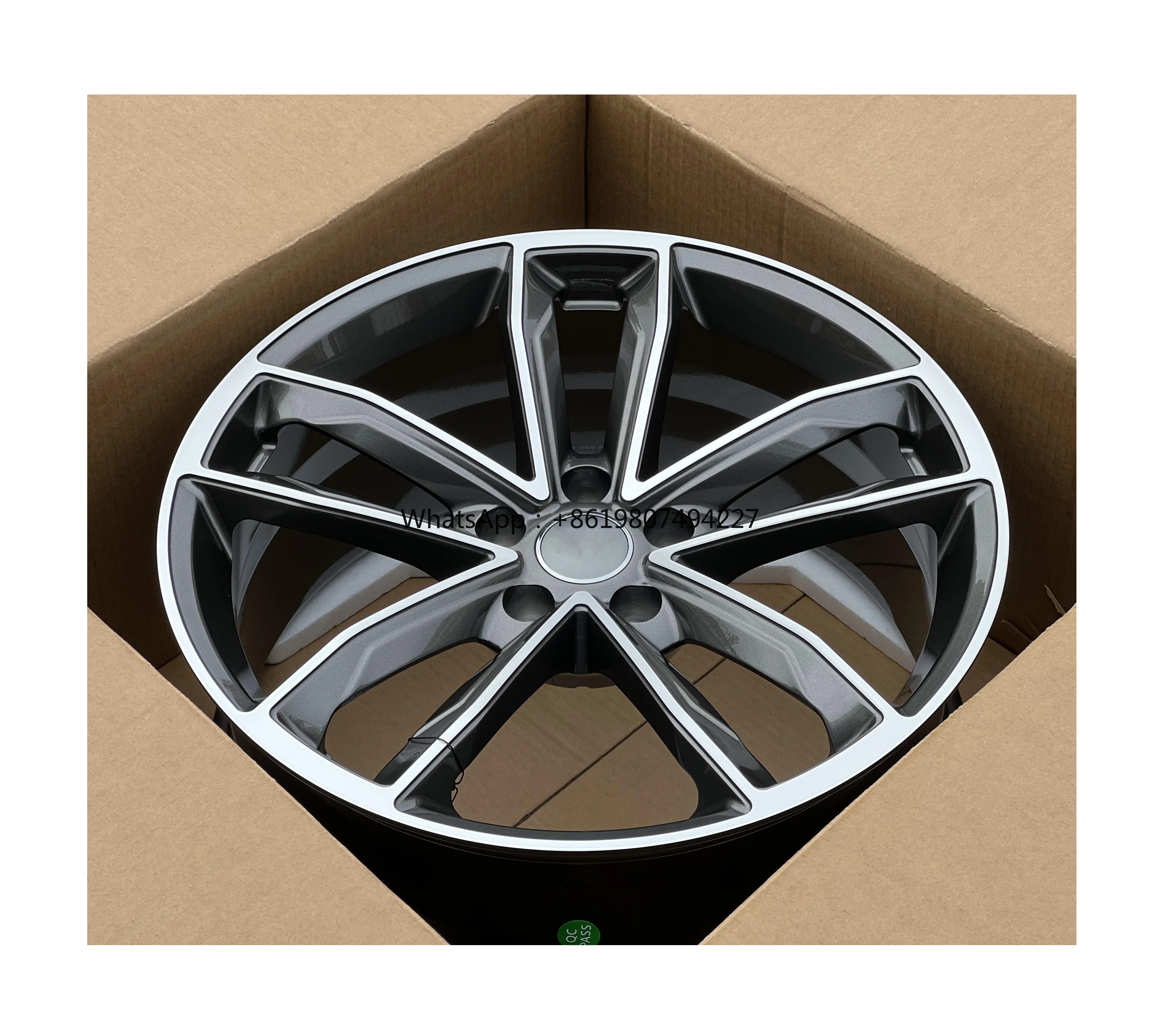 

Ready for Shipping Aluminium Alloy Forged Wheels Gunmetal Machined Face in Stock 8.5JX20 5*112 for A6L A7L A8L S5 S6