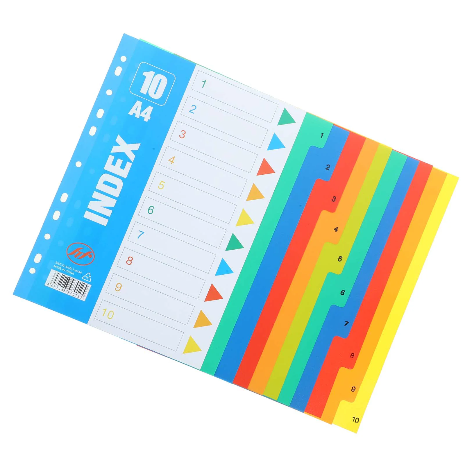 Separador de páginas de índice, separadores de archivos A4, marcadores de hojas sueltas, carpeta con pestañas, separadores Pastel para el cuaderno