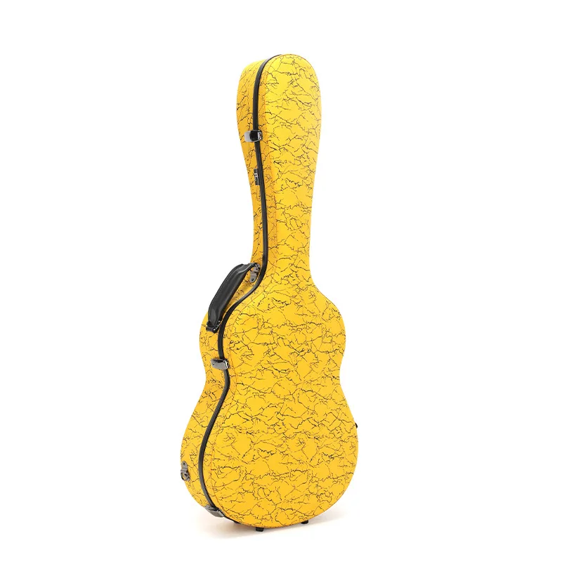 Carbon Fiber Guitar Case Classical 39 Inch Straight Head Hard Shell Bag Leather