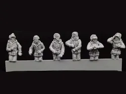 1/72 Resin Soldier Figure Half-Body Toy GKWinter Armored Soldiers Unassembled Unpainted Free Shipping
