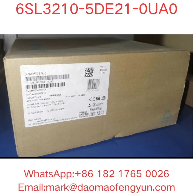 6SL3210-5DE21-0UA0 Brand New SINAMICS V70 Module Unit