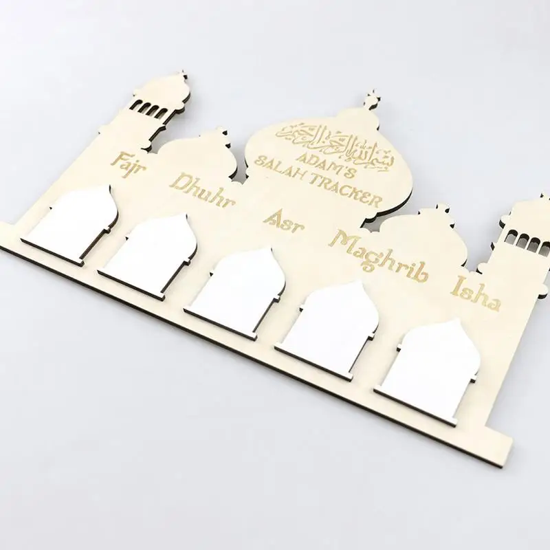 Eid Wooden Ornament Wooden Eid Countdown Calendar Castle Decoration Eid Decoration Countdown Calendar Wall Decor Eid Advent