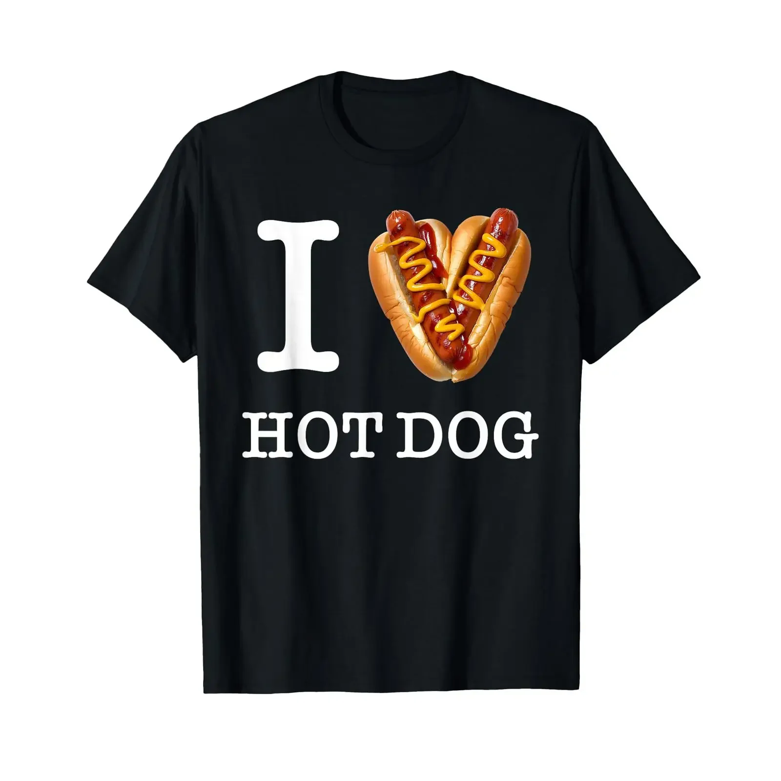 Ich liebe Hot Dogs – ein einzigartiges T-Shirt für Hundeliebhaber, im Vintage-Stil, mit abgenutztem Look, stilvollem, dehnbarem Grafikdesign, als Streetwear- und Designerbekleidung, vielseitig