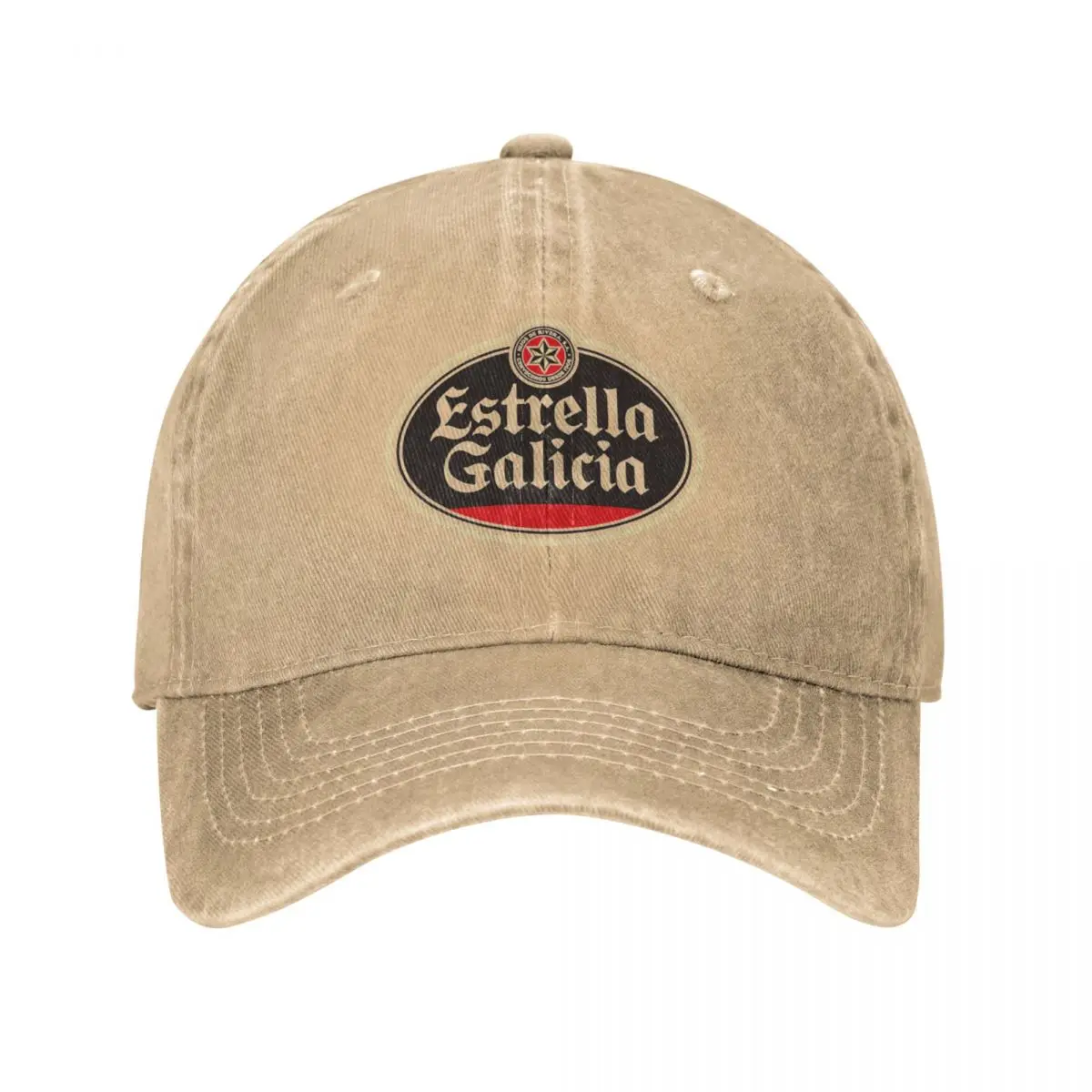 Estrella Galicia Baseball Cap Beer Logo Skate Dropshipping Washed Trucker Hat Male Aesthetic Print Washed Snapback Cap