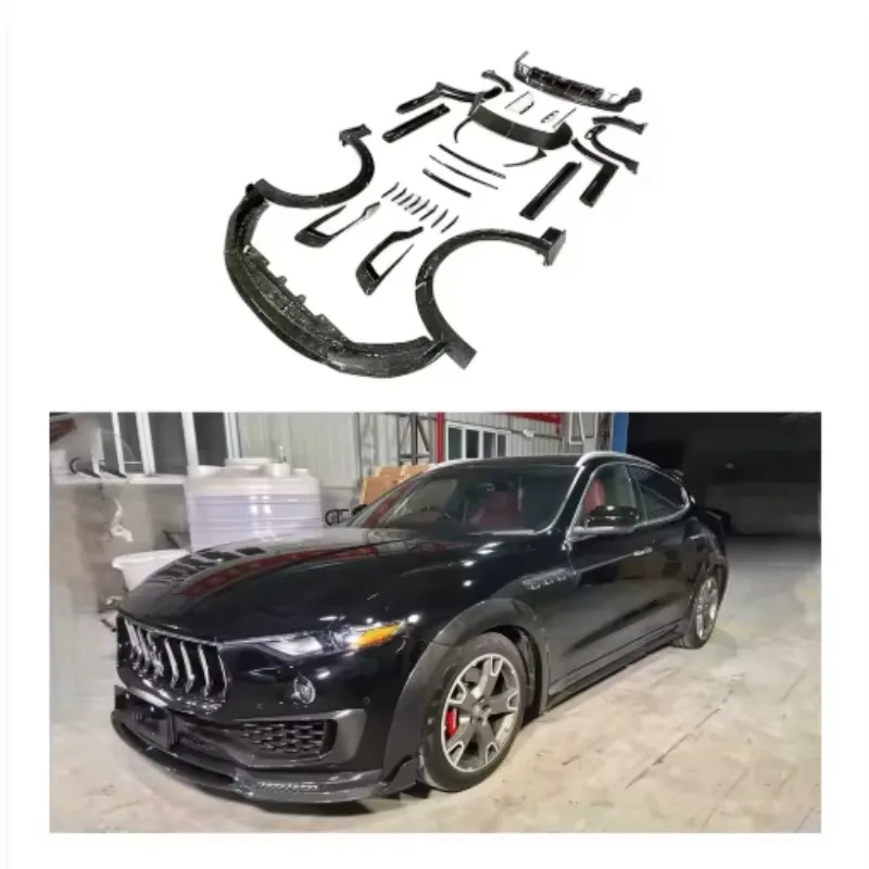 High Quality Modified Carbon Fiber Half Carbon Body Kit for Levante Msy Style Wide Bumper With Full Set For
