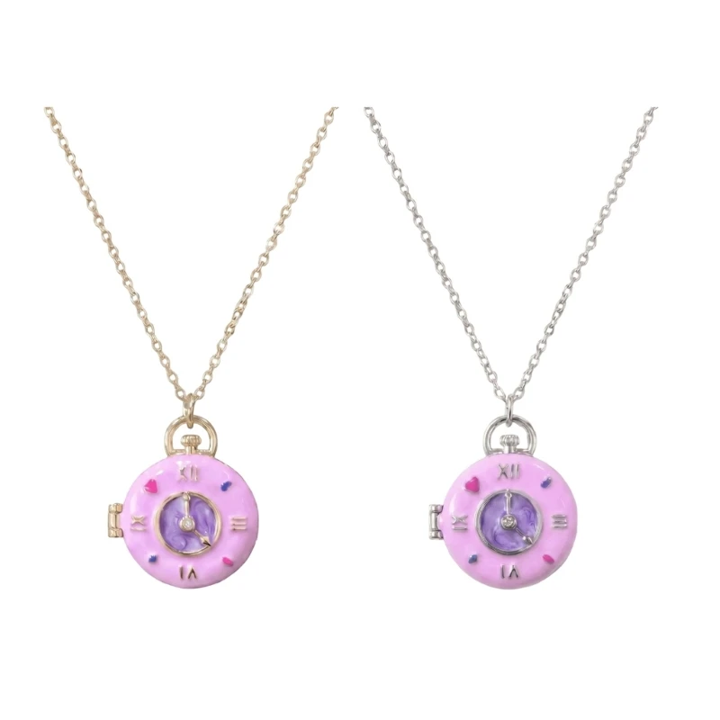 F2TD Giftable Charm Necklace for Women, Openable Round Pendant with Extender Chain for Party and Daily Wear Styling