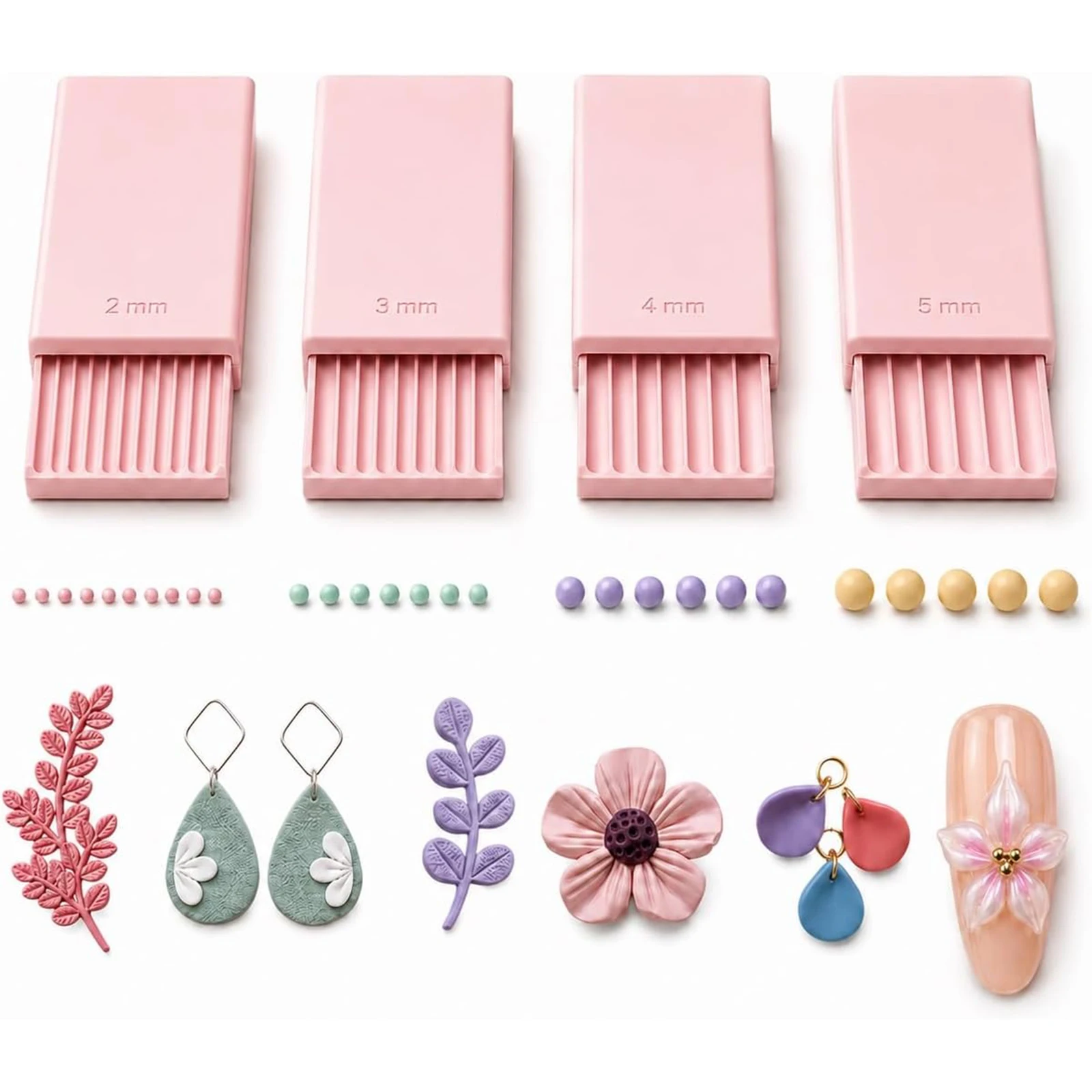 Nail Art Nail Art - 4PCS 3D Print Clay Gel Ball
