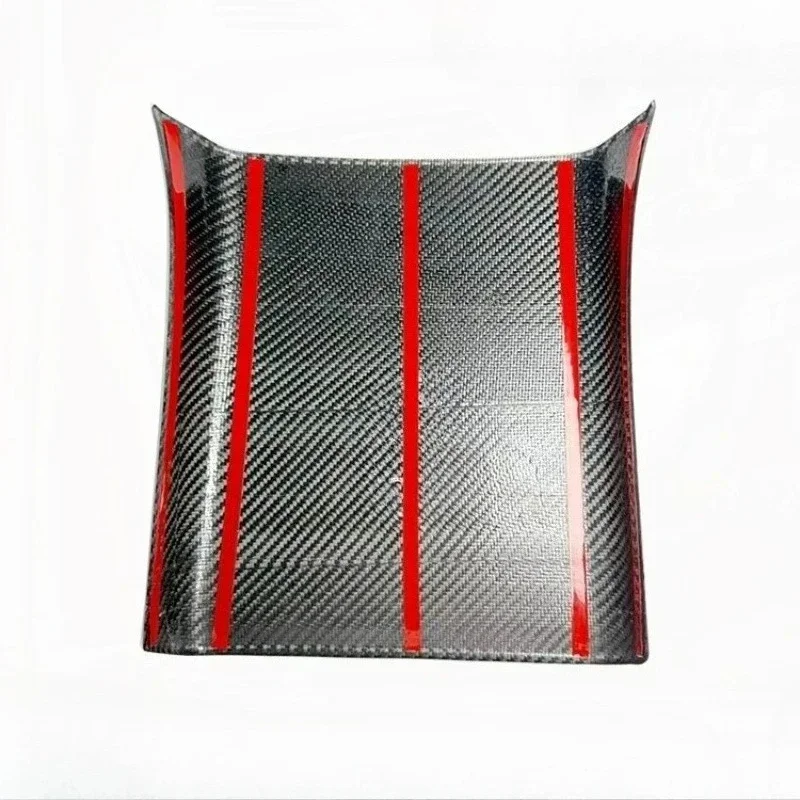 For Jaguar F-TYPE Coupe Version Real Dry Carbon Fiber Rear Seats Armrest Box Trim Cover 2013-2024 Interior Mouldings Accessories