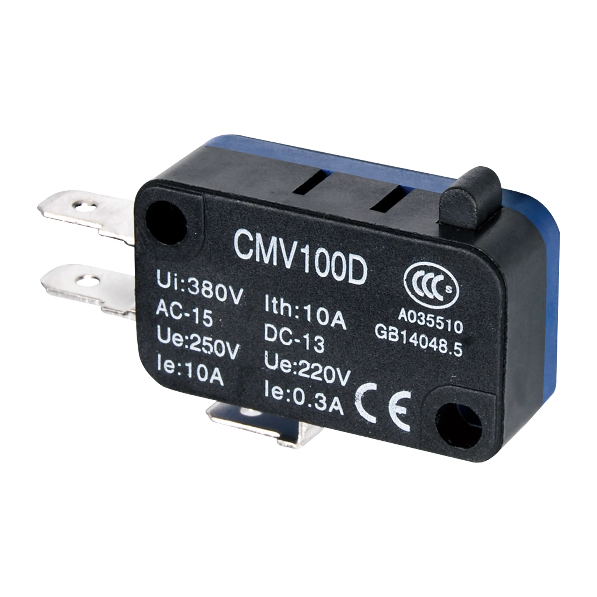 CNTD Small Limit Switch CMV10 Series Micro Button With Long Handle Open Limit Sensor And Roller