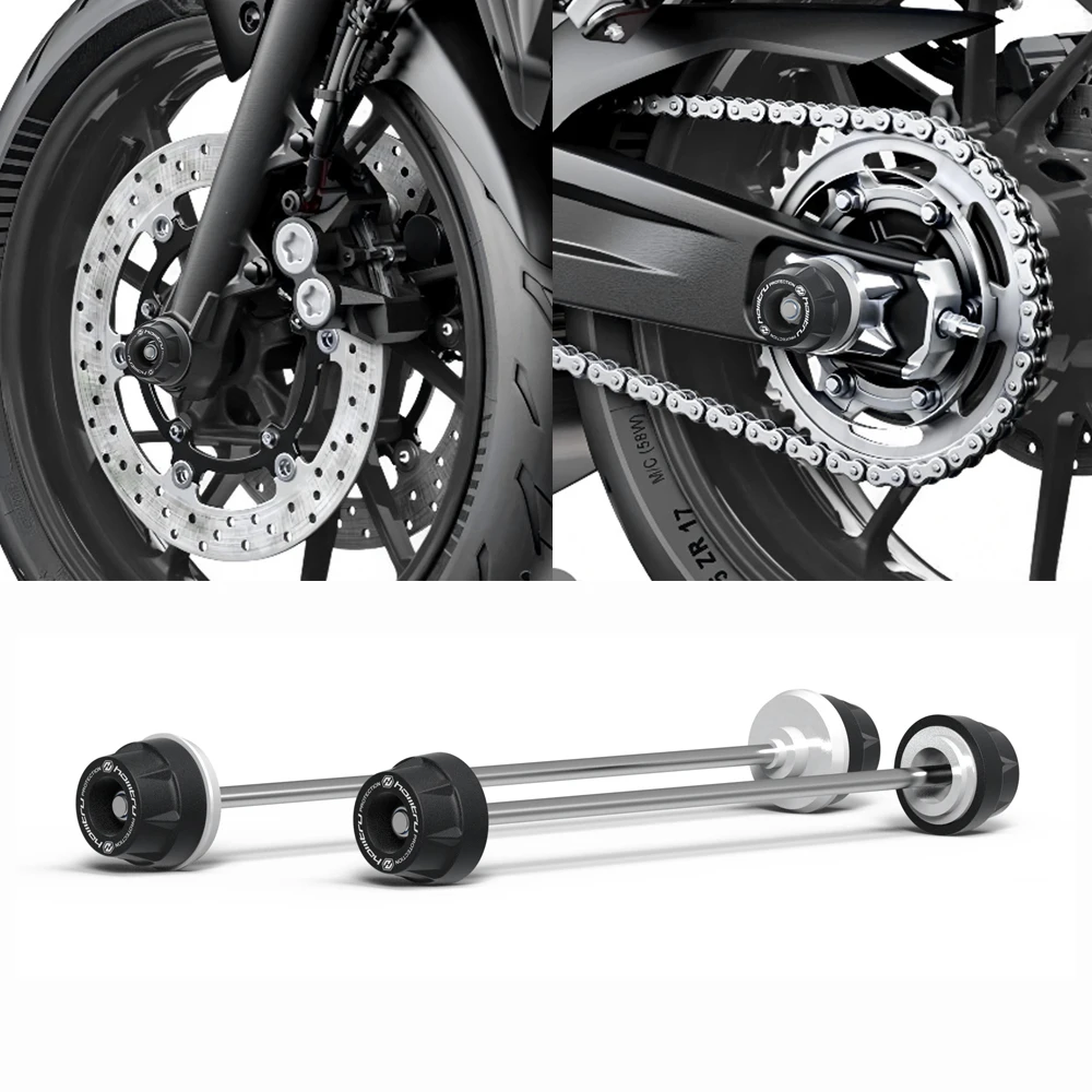 

Motorcycle Wheel Spindle Protection Axle Cover Set for YAMAHA YZF R7 2022-2025