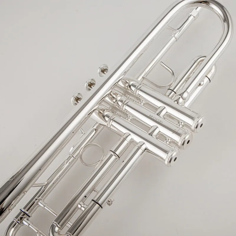 Made in Japan quality 9335 Bb Trumpet B Flat Brass Silver Plated Professional Trumpet Musical Instruments with Leather Case