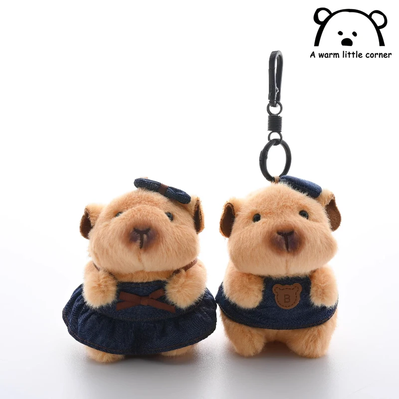 Criativo dos desenhos animados hamster porco holandês família chaveiro de pelúcia bonito e macio pingente de pelúcia mochila decoração pingente de pelúcia bonito presente