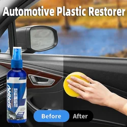 Automotive Plastic Restorer Restore Black Gloss Plastic Leather Polish Automotive Polishing and Restoration Coating Renovator