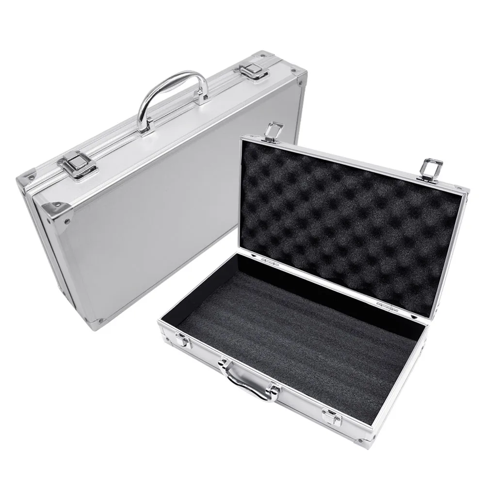 Aluminum Alloy Portable Tool Box Instrument Equipment Suitcase Professional Tool Storage Toolbox Organizer With Cotton