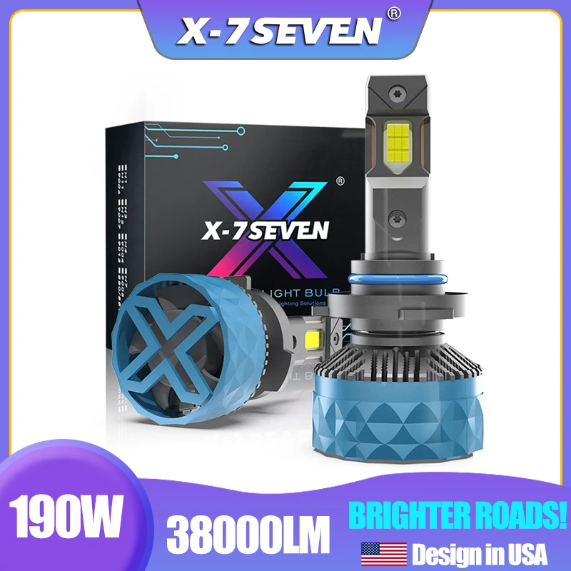 X7SEVEN X-Apollo Plus 38000LM 190W  H7 H4 H11 LED CANBUS Lamp 9005 HB3 9006 9012 H1 9007 H13 9004 Car LED Headlight Bulb