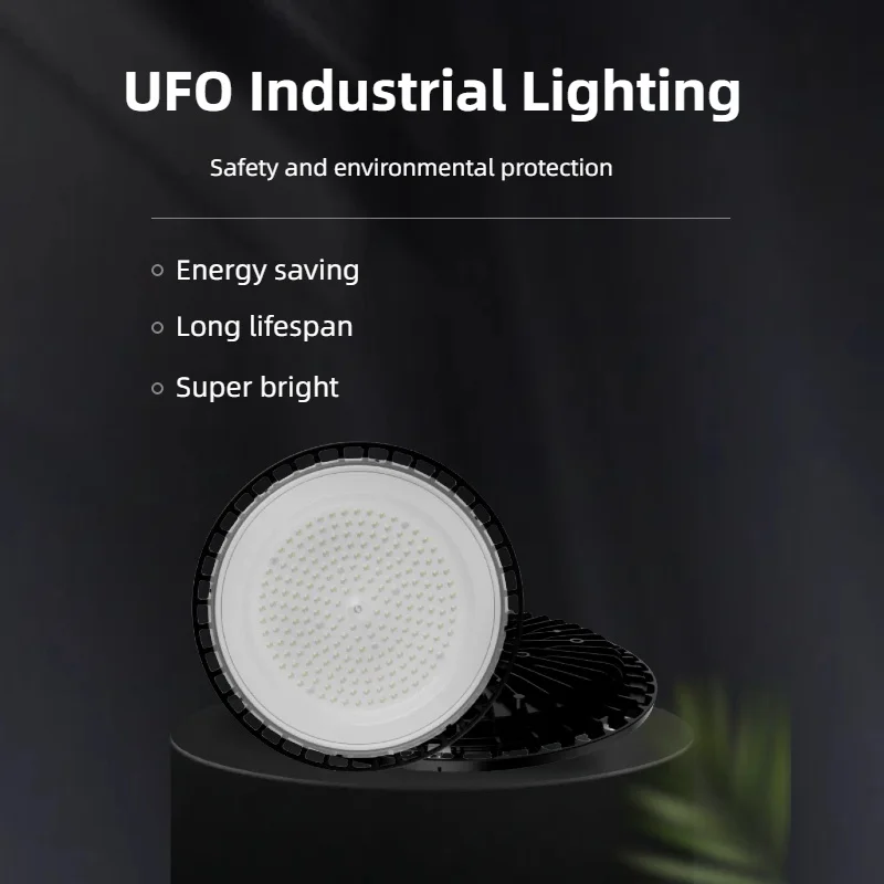 

Workshop Lamp Led 100w 150w 200w Ufo Waterproof Garage Light Gym Commercial Market Warehouse Industrial Led Ceiling Light