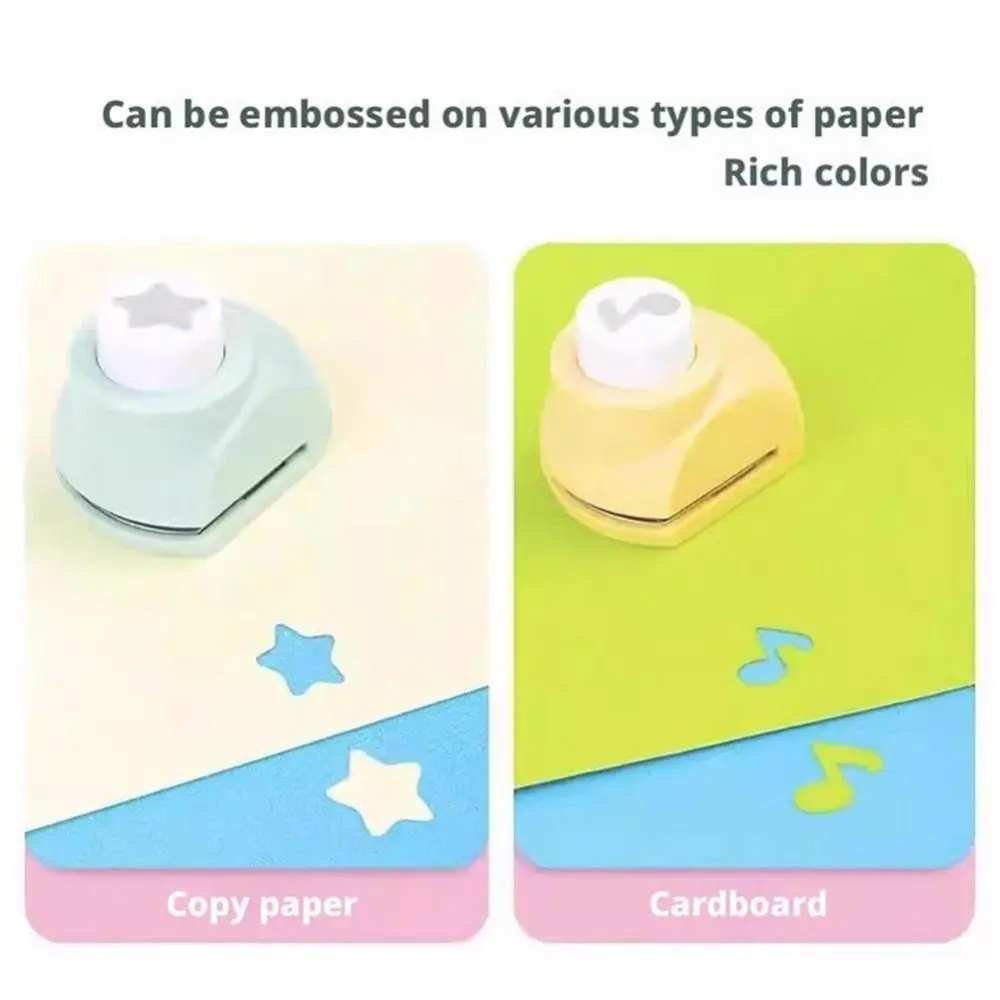 พลาสติกร้อน DIY Puncher Craft ชุดกล่องเก็บโครงการ DIY เด็ก Hole Punch คู่มือเด็ก Craft Hole Punch รูปร่างชุด