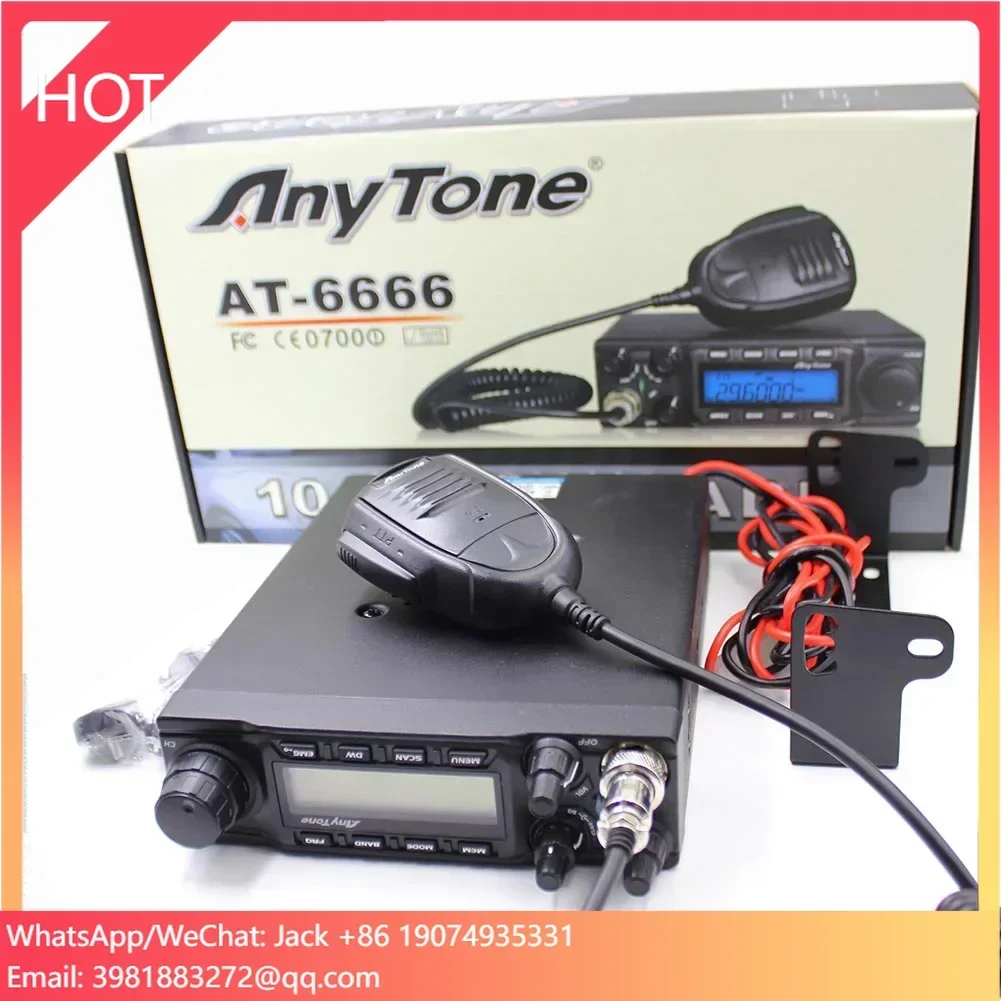 

Stock In US Anytone CB Radio At 6666 27Mhz 40CH 40 Channel Mobile Transceiver AT6666 AM/FM/SSB 10 Meter Radio Citi Bus