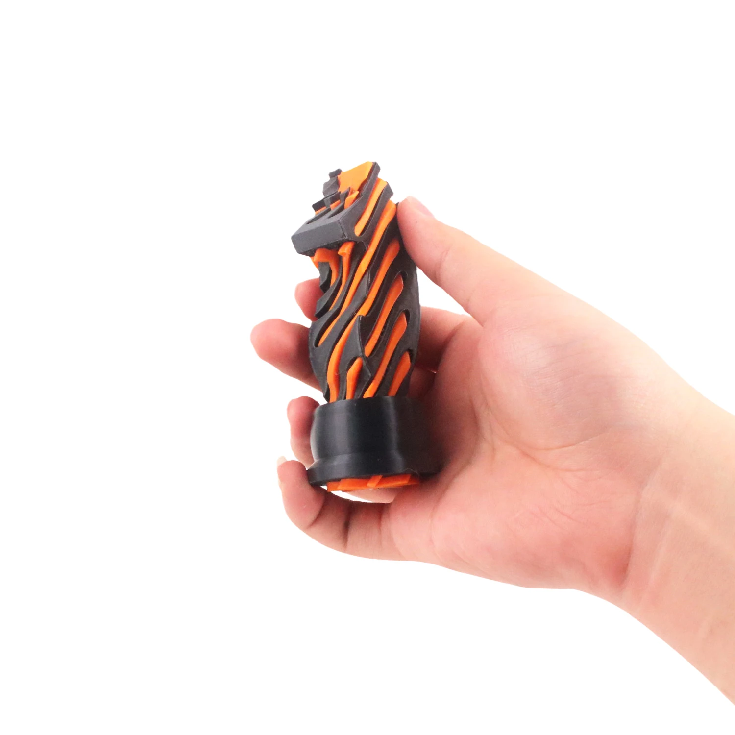 

3D printed cross horse shaped spiral cone decompression toy, infinite push and push spiral cone toy, release pressure