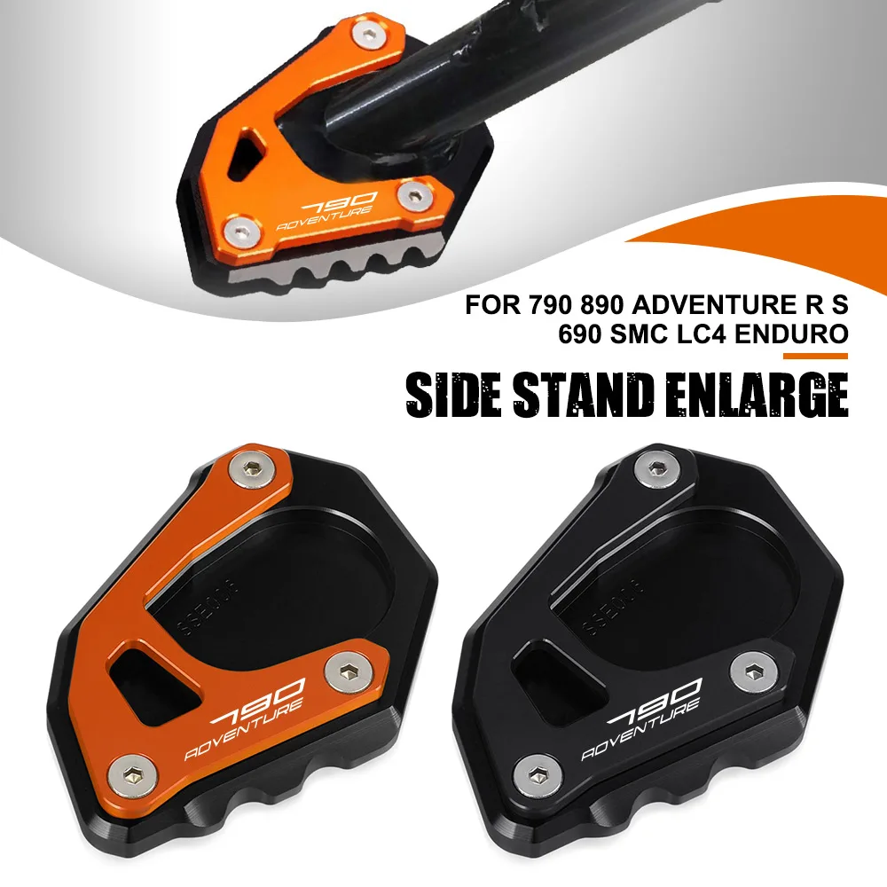 

Motorcycle FOR 790 890 Adventure R S 690 SMC LC4 Enduro CNC Aluminum Extension Kickstand Pad Support Plate Enlarge Accessories