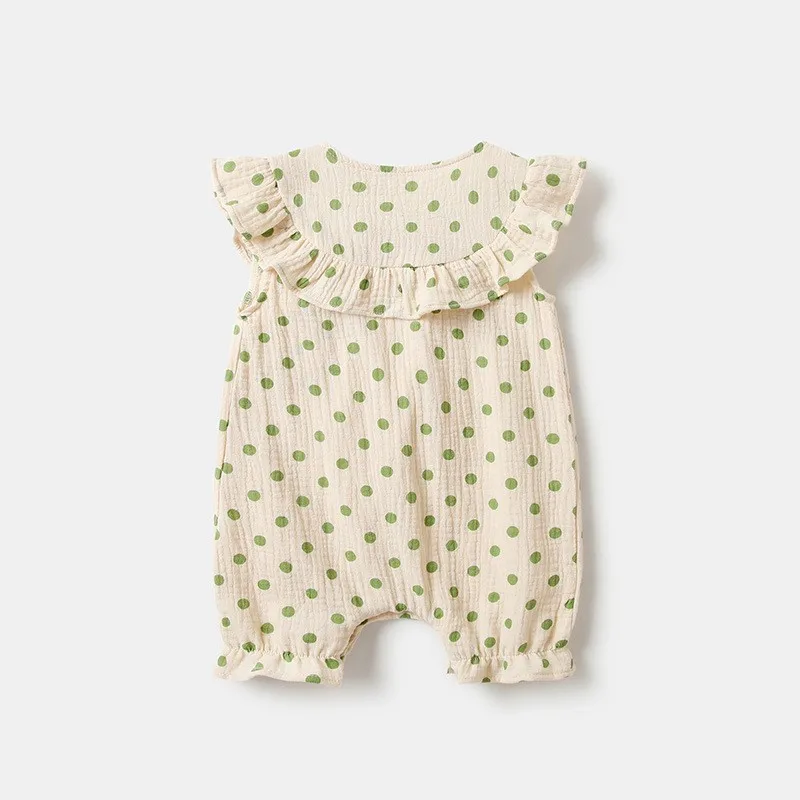 Boys Girls One Piece Outfit 100% Cotton Newborn Baby  Sleeveless Romper summer Infant Solid Knitting Thin Jumpsuit For summer