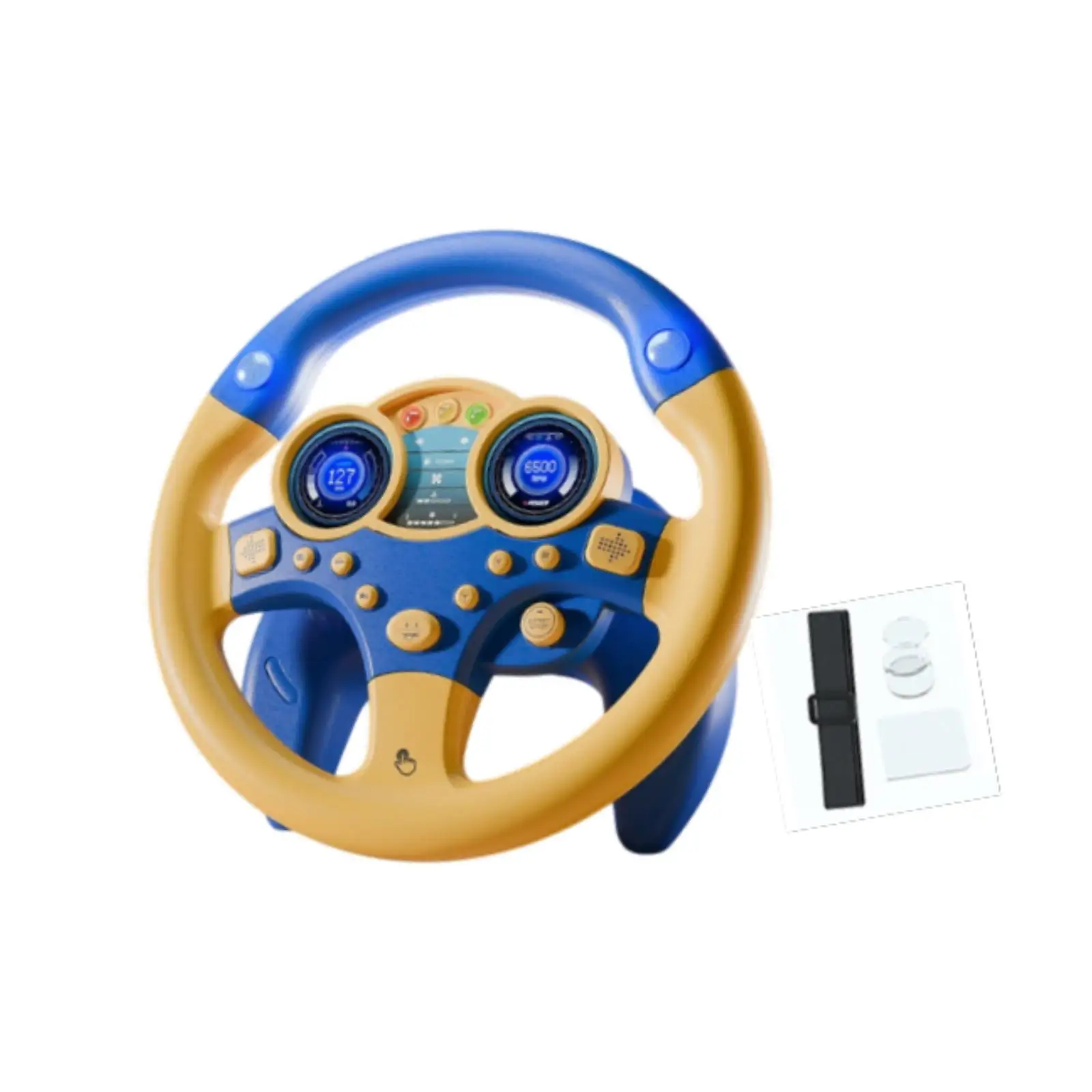 

Musical Driving Wheel Musical Vocal Toys Funny Electric Learning Wheel Toy for Games Interaction Birthday Role Play Toddlers