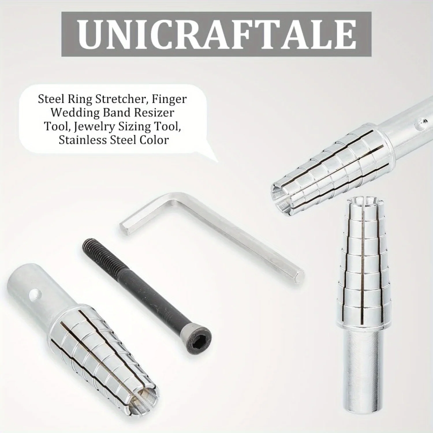A Set of Three Ring Expanders with a Core Shaft for Rings Sized 7-14 for Ring Turning And Manufacturing Ring Forming Tools