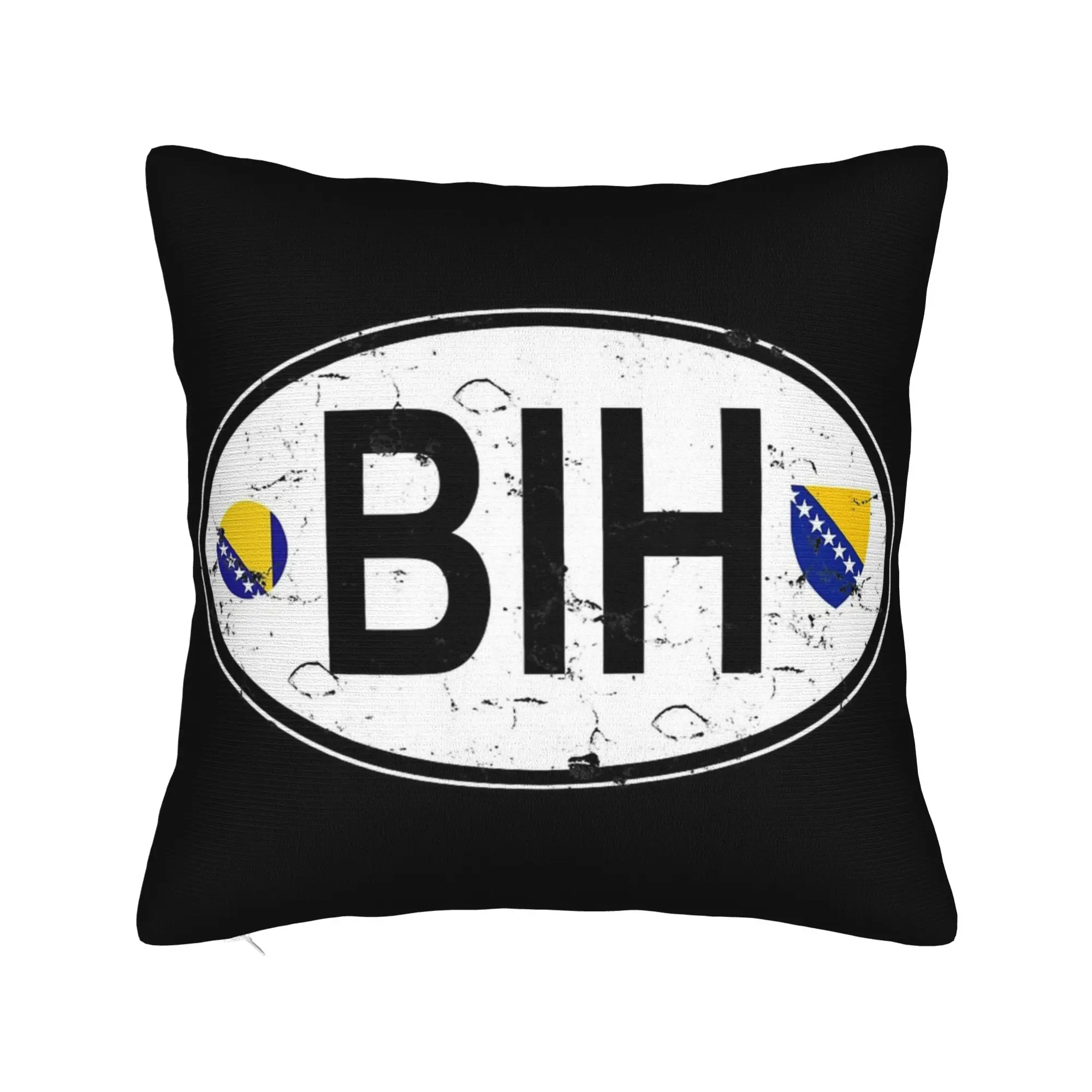 Decorative Pillowcases Bosnia and Herzegovina Flag Merchandise Home  Throw Pillow Case Cover Square Multi-Size