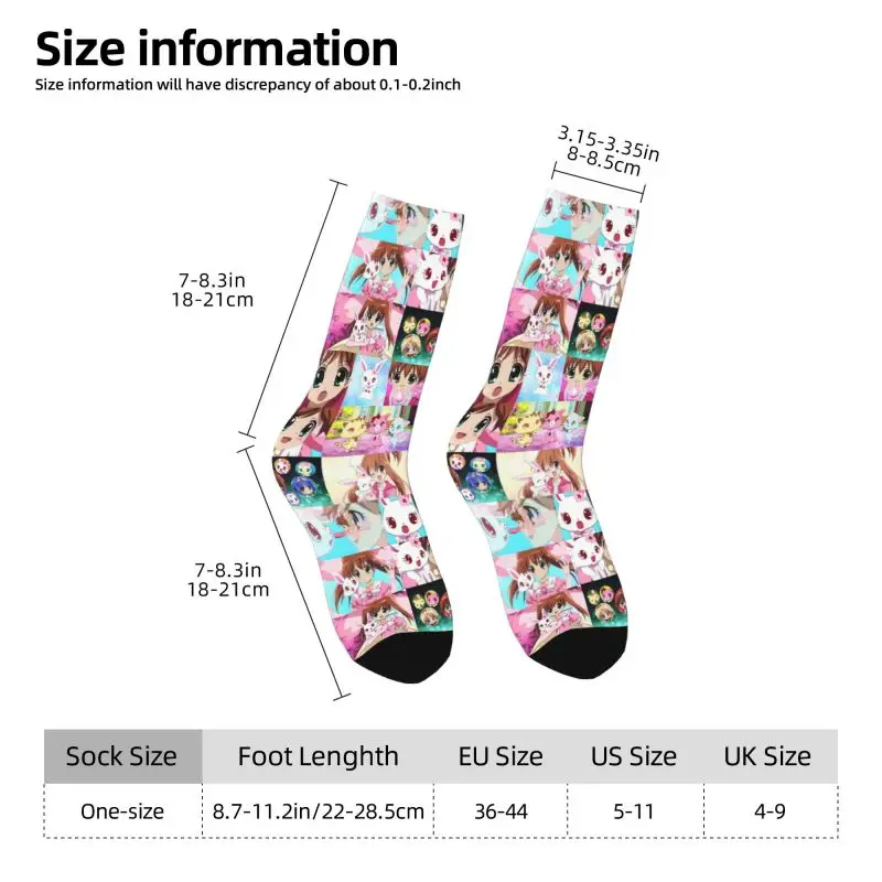 Calcetines de vestir de dibujos animados de Disney para hombre, medias transpirables, cálidas, con estampado 3D, Sanrio, Anime japonés, Unisex, novedad