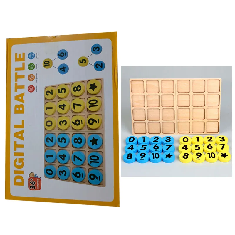 Educatief wiskundespeelgoed, interactief telspel voor kinderen, leuk leermiddel voor kleuters en peuters