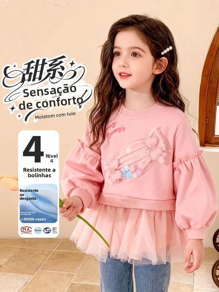 felpa-con-cappuccio-bornbay-stile-principessa-per-ragazze-nuova-collezione-primavera-top-casual-traspirante-e-resistente-all'usura-manica-lunga-collo-tondo-per-bambini
