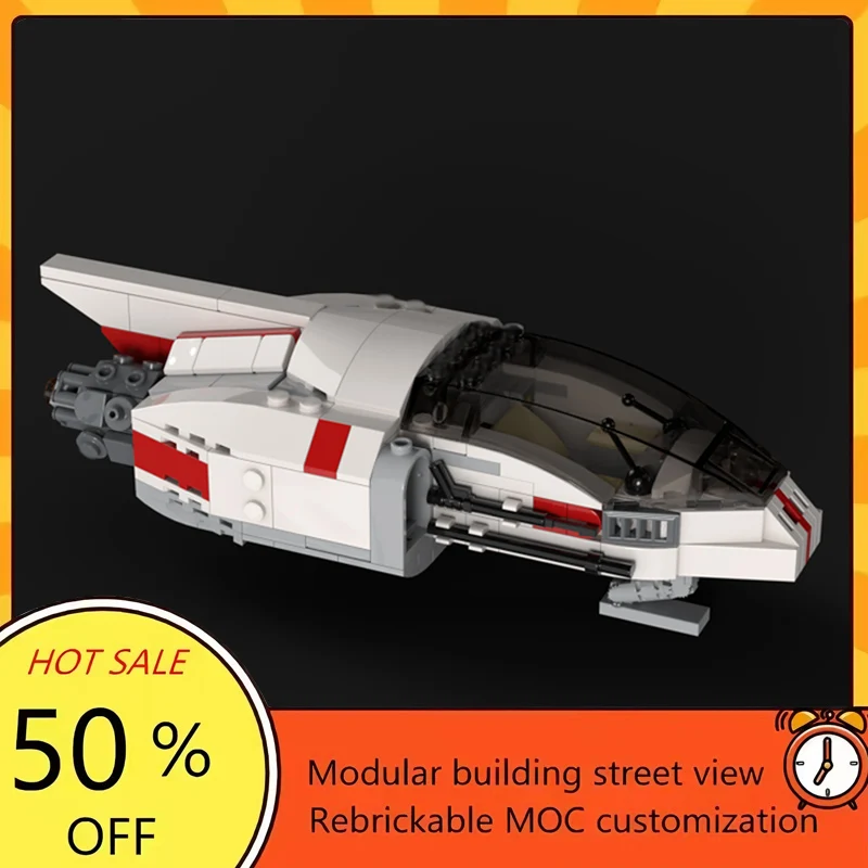 

318PCS Popular Space War Movie Model MOC Building Bricks Interceptor Modular Technology Gifts Holiday Assemble Children Toy Suit