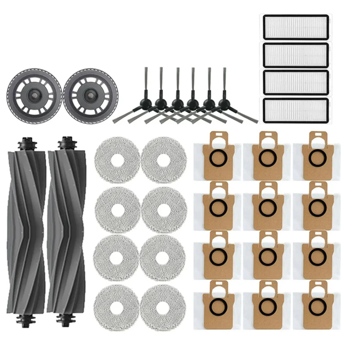 For Dreame Bot L30 Ultra Robot Vacuum Cleaner Spare Parts, Main Side Brush, Cover, Filter, Mop Rag, Dust Bag