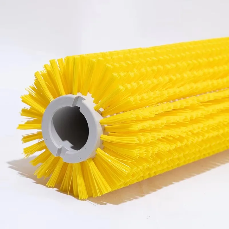 

High performance cleaning cylindrical soft nylon polished industrial roller brush