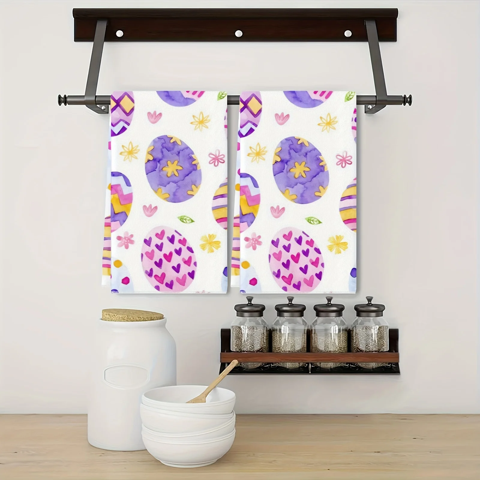 2-Pack Versatile Absorbent Dish Towels(40x60cm)  , Quick-Dry for Kitchen Cleaning & Daily Use