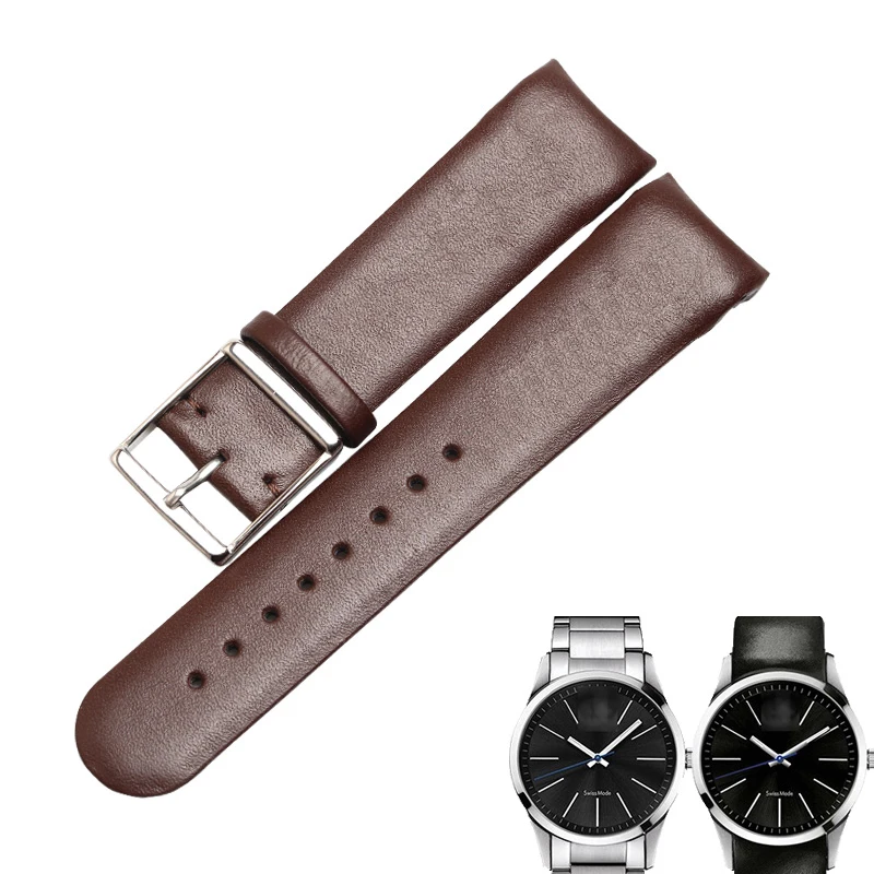 Watchbands for K22461  K22411 Calf-leather band cow Leather Genuine Leather leather strap watch band