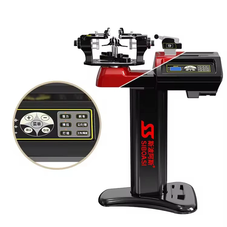 Picture 5: S3 Professional Tennis & Badminton Racket Stringing Machine with Automatic Disc Lock Function Features Head-Up String Puller