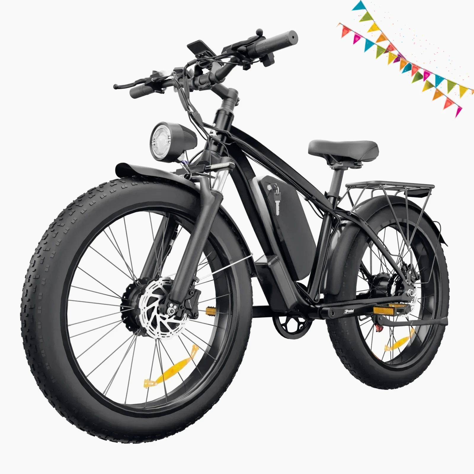 New Electric Bike F1 2000w Dual Motor 48v 22.4ah Battery Electric Bike for Adults 26 Inch Tire Brake