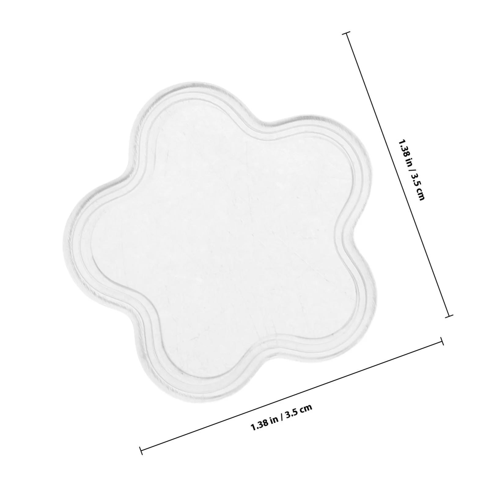 10 pçs em forma de flor caixa de armazenamento da arte do prego transparente para strass gemas lantejoulas organizando titular plástico transparente recipiente tampa