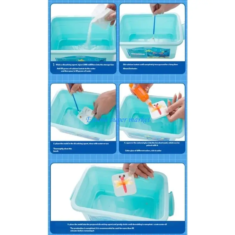 

090B Water Activated Magicking Color Change DIY Toy Set for Kids Creative Play