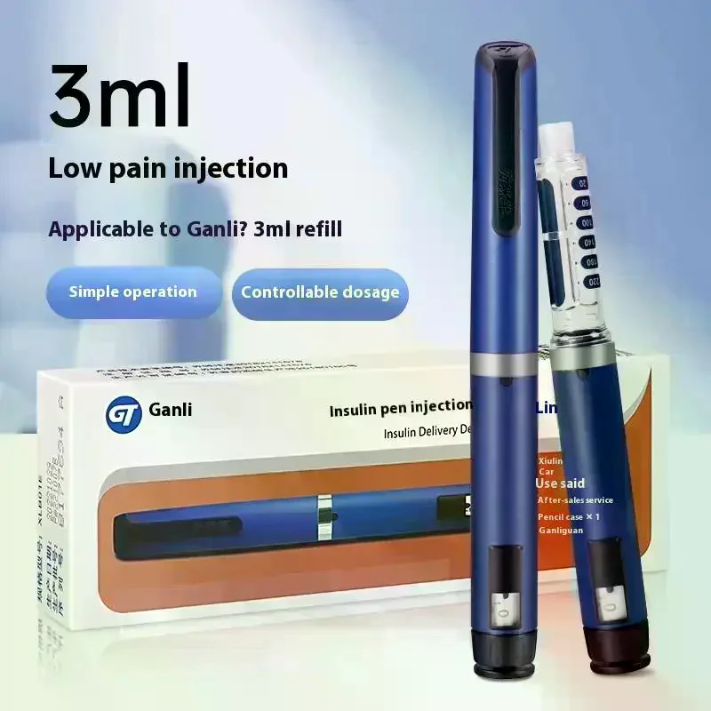 1Pcs 3ML Insulin Injection Pen Household Syringe Diabetes Diabetic Scale No Pain Easy Dose