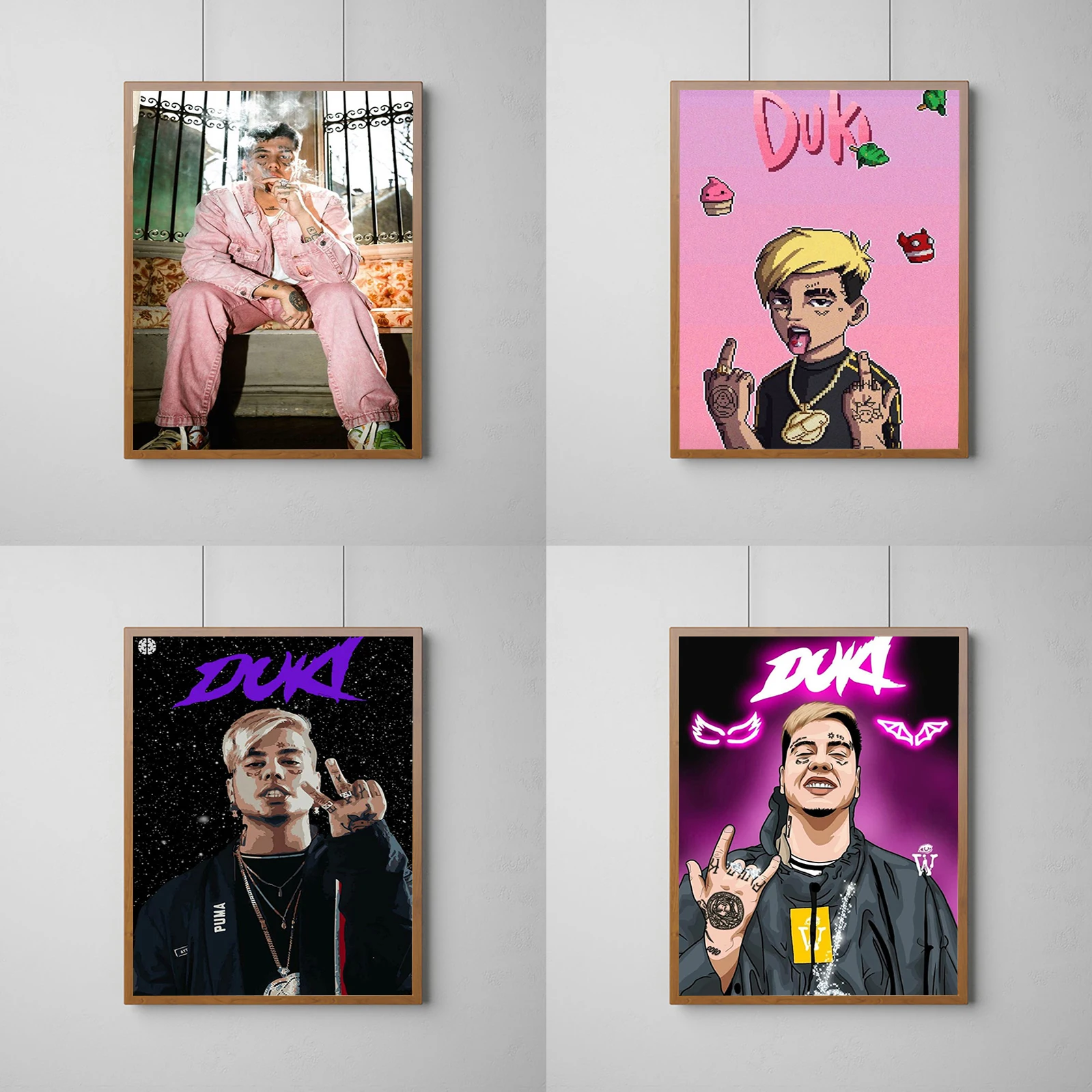 

Duki Rapper Hip Hop Poster Room Decor Painting on Canvas Home Posters for Wall Art Print Office Decoration Decorative Paintings