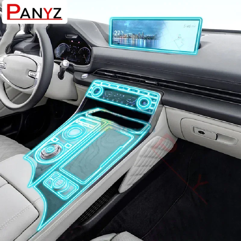 

For Genesis GV80 2019-2022Car Interior Center console Transparent TPU Protective film Anti-scratch Repair film Accessories refit