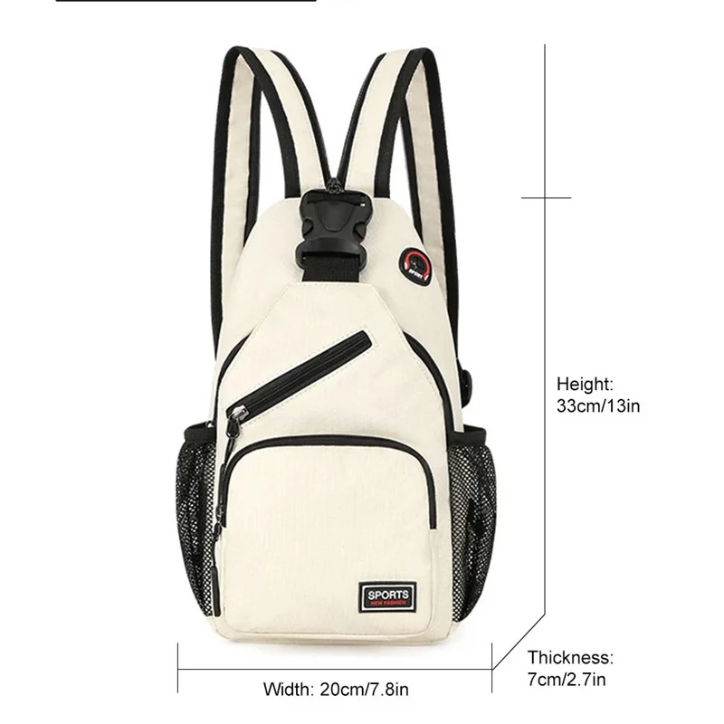 Women Crossbody Bag With Earphone Hole Leisure Storage Shoulder Bag Ladies Backpack Outing Travel Pocket Waist Girl Back Pack