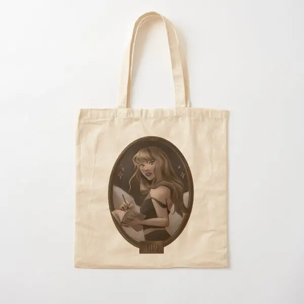 Tortured Poet Cotton  Canvas Bag Reusable Foldable Fabric Tote Casual Handbag Designer Shoulder Bag Unisex Ladies Women Printed