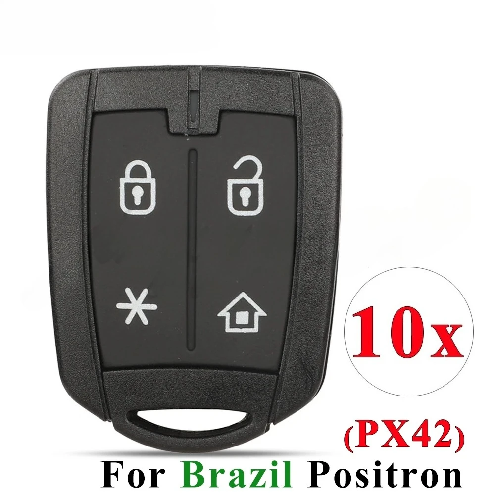 

10 шт. для Бразилии Positron Flex (PX42) корпус ключа охранная сигнализация 4 кнопки зажим корпуса управления AKBPS102/AKBPS134