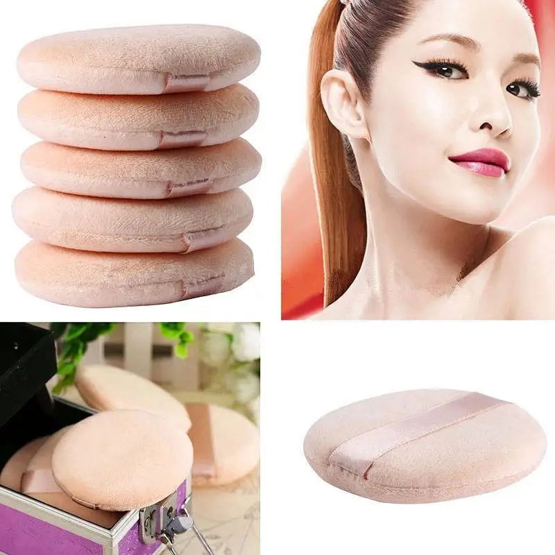 Neue super weiche Kosmetik handschuh runde Make-up Puff hochwertige reine Baumwolle Schwamm Make-up für Frauen Puder quaste Beauty-Tools