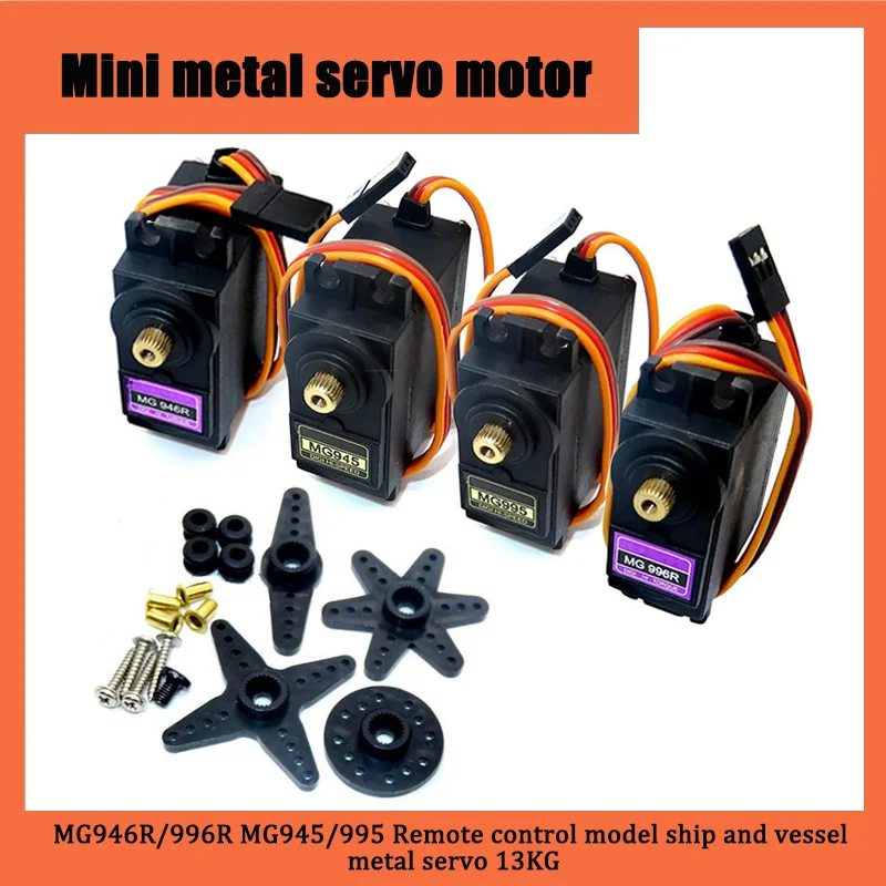 1pcs 13kg Metal Servos Digital Mg995 Mg945 Mg996R MG946R Servo Metal Gear Motor For Futaba Jr Car Rc Helicopter Boat Diy Toys