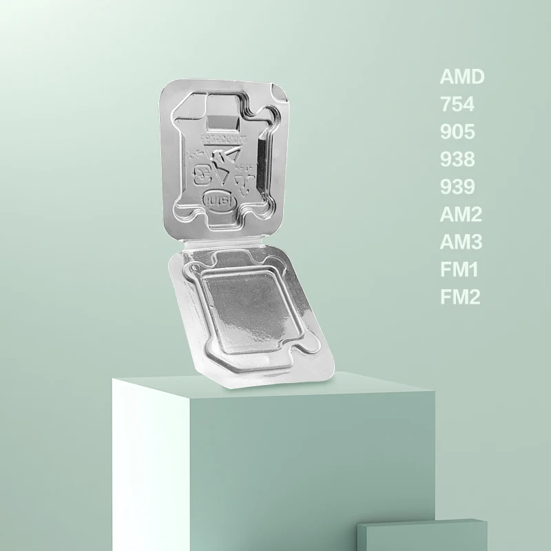 10 sztuk CPU z klapką taca Box AMD pojemnik do przechowywania ochrony dla AMD 754 905 938 939 AM2 AM3 FM1 FM2 — zdjęcie produktu 4