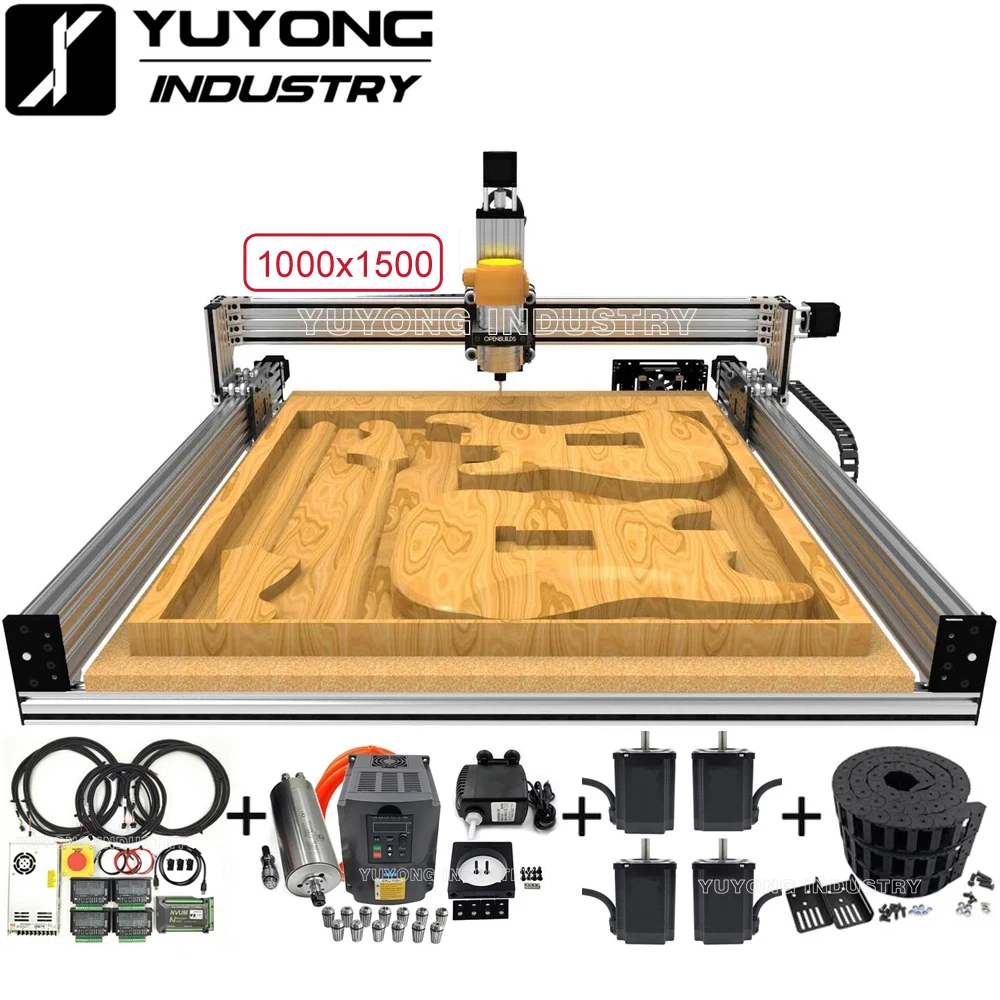 Imagem -02 - Prata Cnc Full Kit High z Mod Bundle 1015 1000x1500 mm